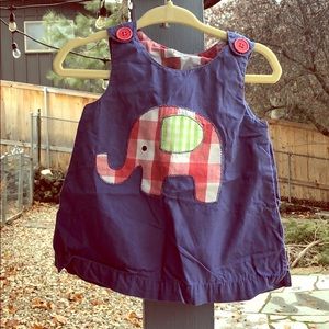 Baby Boden plaid elephant summer play set